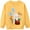 Yellow rabbit, variant on 2-7T Kids Girls Sweatshirts Easter Rabbit Crewneck Long Sleeve Pullover Cotton Graphic Top Sweater Shirts