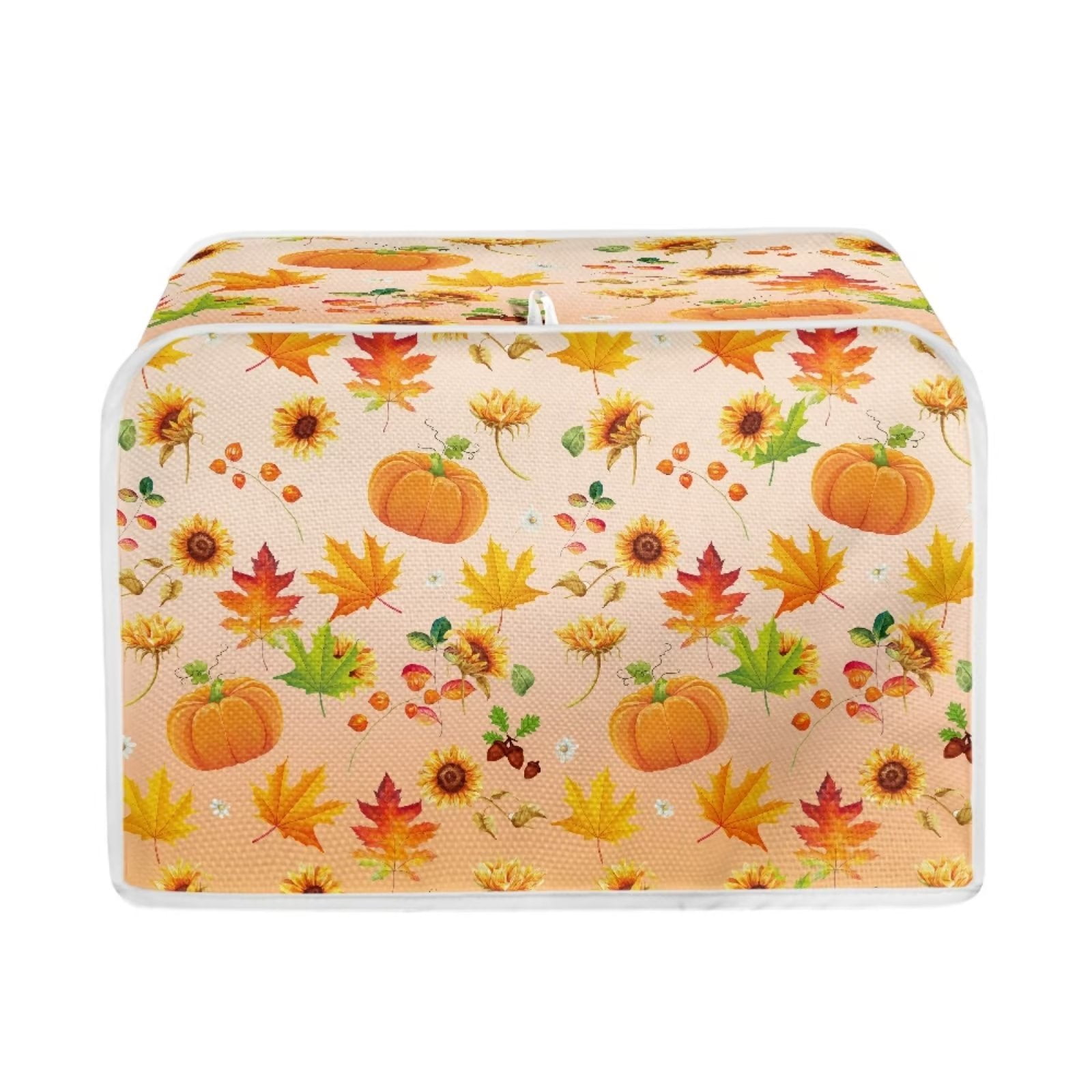 FKELYI Thanksgiving Toaster Cover Waterproof 2 Slice Wide Slot Toaster