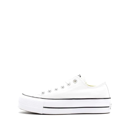 Converse Women's Chuck Taylor All Star Lift Sneakers, White/Black/White, 8 Medium US