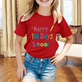 thumbnail image 2 of Girls Tops 100 Days Of School Shirt for Toddler Happy 100th Day T-Shirt Kids Tees Tops, 2 of 4
