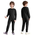 thumbnail image 5 of Oyolan Special Needs Adaptive Clothing for Children Long Sleeve Zip Back Jumpsuit Anti-Strip Romper Long Leg Bodysuit Black 6, 5 of 7
