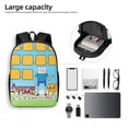 thumbnail image 4 of Adventure Time Backpack, Large Capacity Computer Backpack, Extra Large Laptop Backpack For College Work, Lightweight Daypack Bookbag, 16.9x12.6x5.5 Inch, 4 of 8