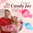 thumbnail image 6 of Valentine’s Day Round Candy Gift Box with Clear Lid, Compact 6-Piece Holder – Reusable Transparent Container for Chocolates Jewelry Love Notes, Romantic Present Packaging for Her Him Couples, 6 of 6