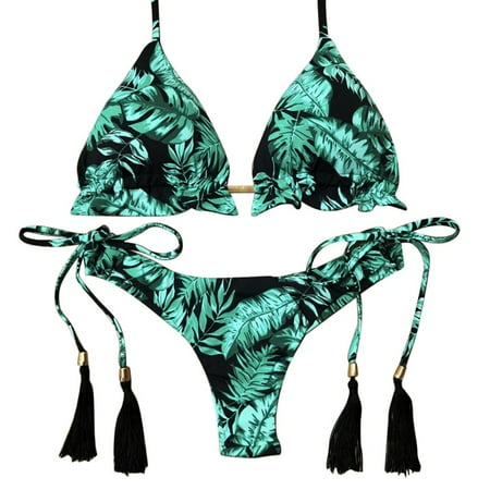

ZIZOCWA Swimwear for Women Swimwear Feshion Push-Up Womens Swimsuit Bikini Padded Sport Set Swimwears Tankinis Set Swim Romper Galaxy Skirts for Women Sports Bra Swimsuits for Women Women Vintage Sw
