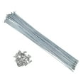 thumbnail image 1 of 36 piezas de radios de bicicleta galvanizados J Bend de 13G de 288 mm 11.34" con tuercas para bicicleta de montaña MTB, 1 of 7