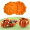 thumbnail image 2 of 7Inch Pumpkin Shaped 3D Cake Pan Silicone Baking Pan For Baking Cake Halloween Cake, 2 of 6