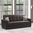thumbnail image 2 of Ottomanson Origins Pro Sofa Bed with Storage 74", Brown Microfiber, 2 of 10