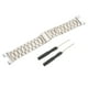 thumbnail image 3 of Correa de metal NikouMX Compatible con reloj inteligente Amazfit T-Rex acero, 3 of 8