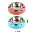 thumbnail image 2 of Cuencos de acero inoxidable para perros, cuencos antideslizantes para comida y agua, para gatos y perros, 2 uds., 2 of 5