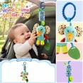 thumbnail image 3 of Kiddiway Baby Toy Teether Car Hanging Wind Chime - Plush Figurine Style, Baby Car Toys & Stroller Toys, Teething Toy with Soft Rattle, Sensory Soothing, BPA-Free, Hanging,a, 3 of 6
