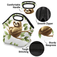 thumbnail image 4 of Herdesigns Sloth Insulated Lunch Bag Neoprene Lunch Box for Women Men Soft Cooler Bag Cute Washable Lunch Tote for Work Outdoor Picnic, 4 of 7