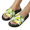 thumbnail image 5 of GZHJMY Stylish Slides for Women Men, Yellow Vintage Lemon Soft Flexible Slip-on Sandals Slippers, 5 of 7