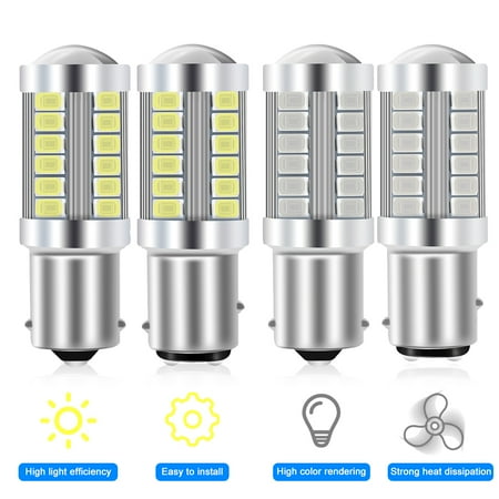 

LNKOO 1pcs T20 7440 7443 582 W21W LED Bulbs Turn Signal Brake Stop Tail Lights Replacement for Cars Trucks White