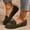Army Green, variant on YOUYEDIAN Loafers for Women Fashion Tassel Deco Slip On Casual Bowtie Design Low Heel Flats Versatile Round Toe Comfy Breathable Walking Shoes