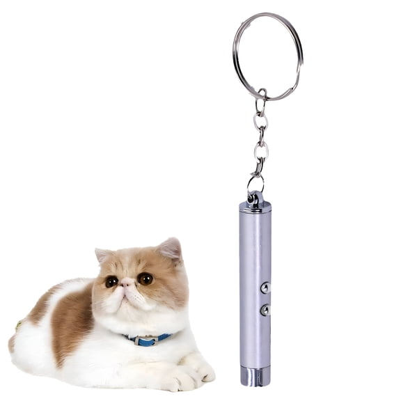 BESTSKY 2026 New Laser Pointer Multiple Lighting Modes Kitten Toys for Indoor Kittens Long-Range Design Gifts for Cats Silver