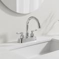 thumbnail image 2 of Grifo para Lavabo Brucke de Latón Cromado con Doble Comando Montaje de Mesa, 2 of 7