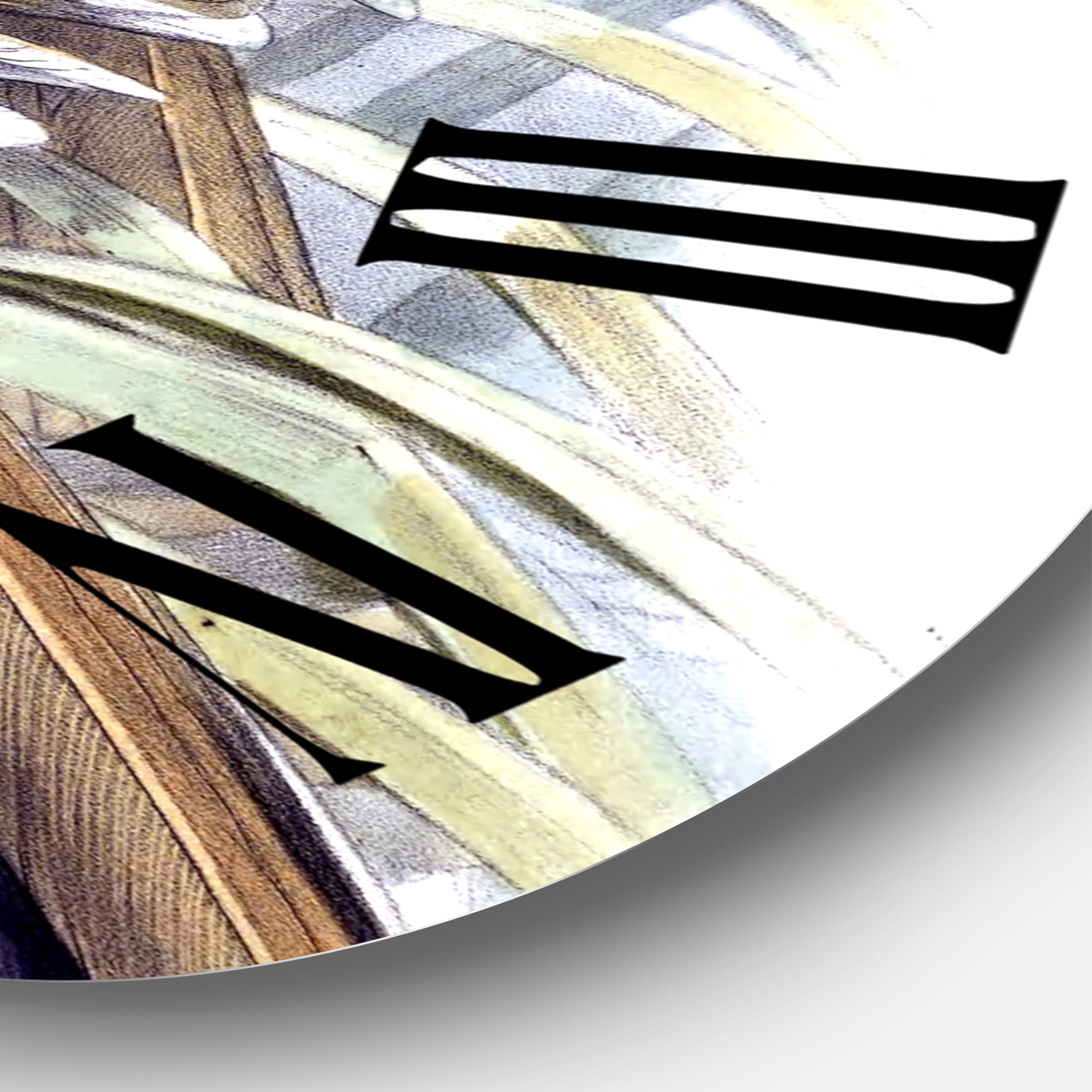 Designart 1 in Quartz Traditional Wall Clock
