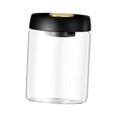 thumbnail image 1 of Airtight Food Storage Container Vacuum Sealed Jug Pantry Organization Canisters Black 900ml, 1 of 9