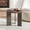 Brown, variant on YWEN Round Side Table, Walnut End Table with Metal Legs, Small Bedside Table for Small Spaces, Wood Grain Top Accent Table with Non-Slip Feet Pads for Living Room, Bedroom