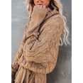 thumbnail image 6 of Asyoly Womens Knit Belt Turtleneck Sweater Dress Long Sleeve Solid Color Casual Winter Pullover Loose Jumper Dresses, 6 of 10