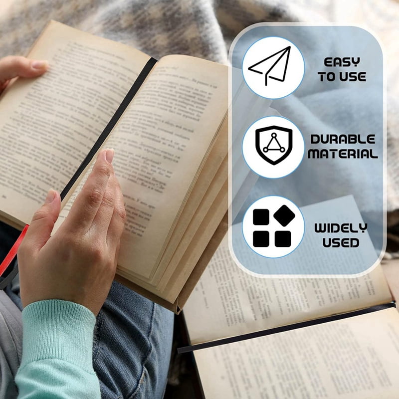 40 Pcs Bible Ribbon Bookmark Bulk Artificial Leather Christian Book Markers with 5 Colorful Ribbons for Books
