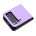 thumbnail image 3 of Case for Samsung Galaxy Z Flip 3, PU Leather Flip Protective Phone Case Emboss Flower Book Case for Samsung Galaxy Z Flip 3 - Purple, 3 of 4