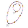 thumbnail image 5 of Conjunto de collar y pulsera de unicornio para niños,Conjunto de joyas coloridas para niñas pequeñas,Anillos para niñas pequeñas,Gran bisutería para que los niños se vistan y disfracen, 5 of 5