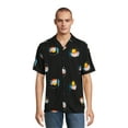 thumbnail image 7 of No Boundaries Men's Print Button Up Shirt with Short Sleeves, Sizes XS-3XL, 7 of 7