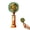 Orange, variant on Portable Floral Mini Fan with Phone Stand, 3 Speed Rechargeable Handheld Desk Fan with Base,Floral Mini Fans,Summer Cooling Fans,Personal-Fan for Home Office Desk Camping Hiking Travel