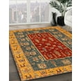 thumbnail image 2 of Ahgly Company Indoor Square Abstract Gold Abstract Area Rugs, 3' Square, 2 of 6