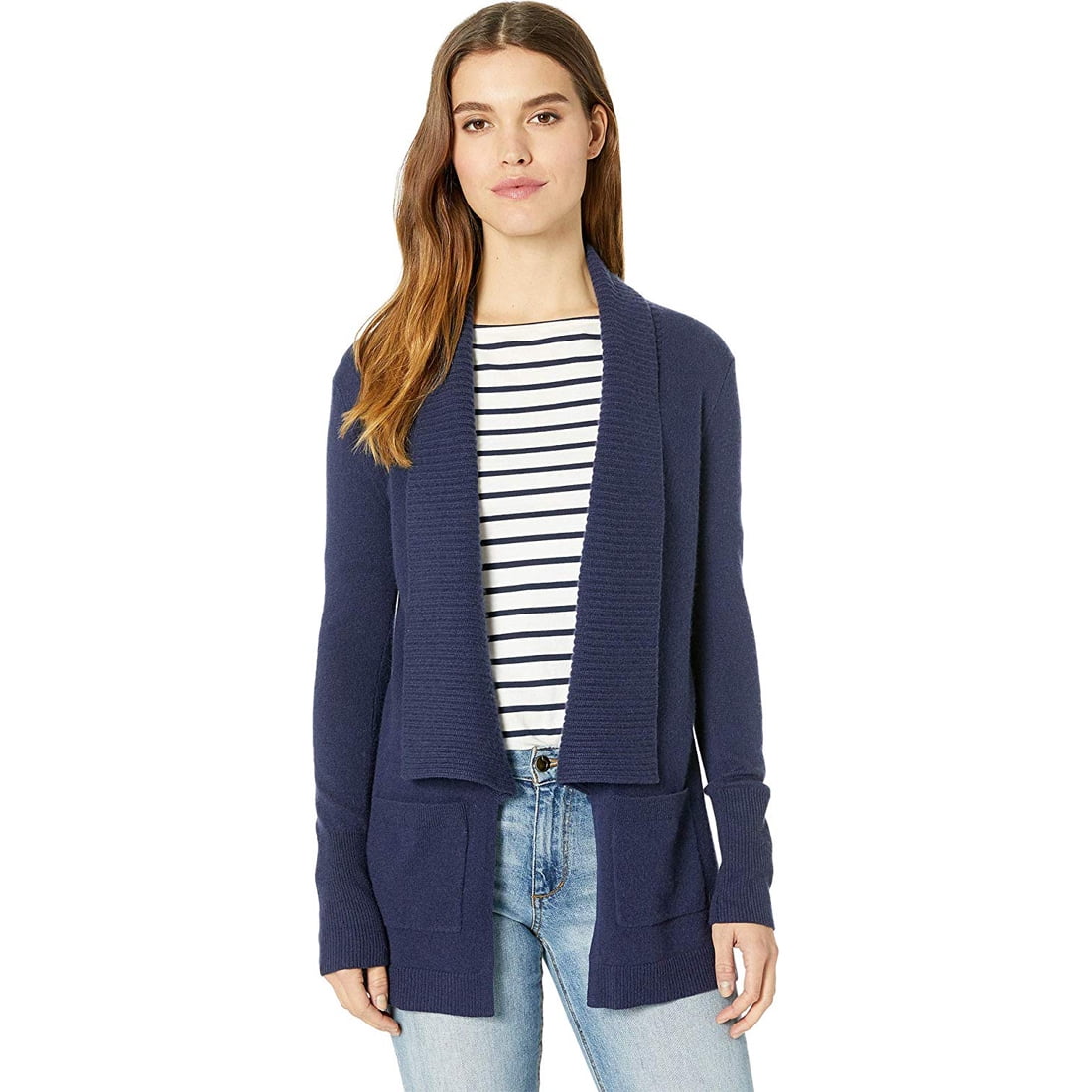 Norwood Cashmere Cardigan, True Navy 