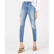 Kendall + Kylie Women's Ripped Ankle Jeans Blue Size 27