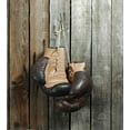 thumbnail image 3 of Vintage Duvet Cover Set, Vintage Boxing Gloves on the Old Wooden Background Antique Equipment Photo Art Print, Decorative 2 Piece Bedding Set with 1 Pillow Shams, Twin Size, Brown, by Ambesonne, 3 of 3