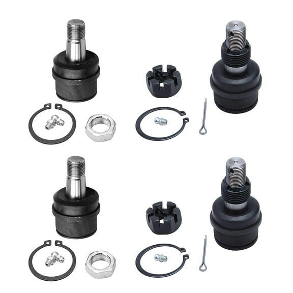 Detroit Axle - 4pc Front Ball Joints for Ford F-150 F-250 Chevrolet Blazer GMC Jimmy K10 K20 V20 K15 Suburban Dodge Ramcharger W100 W200 K25 K2500 Pickup Lower and Upper Ball Joints Set Replacement