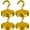Yellow, variant on Magnetic Hooks, 30lbs Magnet Hooks for Cruise Cabins, Strong Refrigerator Magnets for Hanging, Fridge, Ceiling, Kitchen, Neodymium Magnets with Hooks for Decor - 4 Pcs