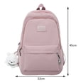 thumbnail image 3 of Bolso Mochilas casuales Mochila de mujer de gran capacidad Simple para deportes al aire libre (rosa), 3 of 8