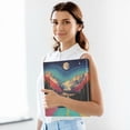 thumbnail image 6 of FORMRS 3 Ring Binder 1.5 inch with Pockets Set of 2 Clip Board 200 Sheets Capacity, Colorful Road, 6 of 8