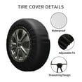 thumbnail image 4 of Kdxio Space for Tire Cover Wheel Protectors Tyre Covers Weatherproof Wheel Covers Universal Fit for Trailer Rv SUV Truck Camper Travel Trailers 15 inch, 4 of 8