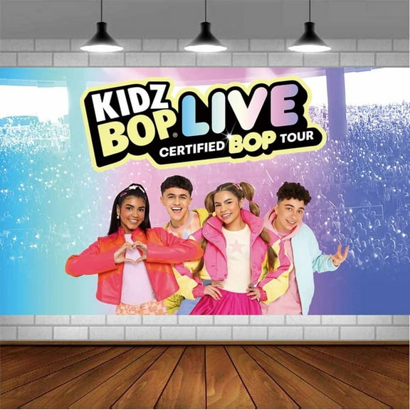 Kidz Bop Backdrop Banner Party Supplies Poster Movie Theme Background for Photography Birthday Decorations