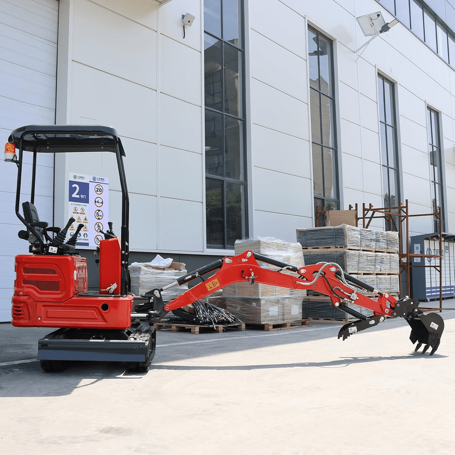 MachP 1.4-Ton Mini Excavator – Kubota Z482 Diesel Engine, 11.4HP, Full Hydraulic Pilot Control, 2800lb US In-Stock for Tight Space Construction, Landscaping, Farming,EPA Certified