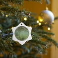 thumbnail image 7 of 3drose, Steampunk Clock Watch and Flower Design, 3 inch Snowflake Porcelain Ornament, 7 of 7