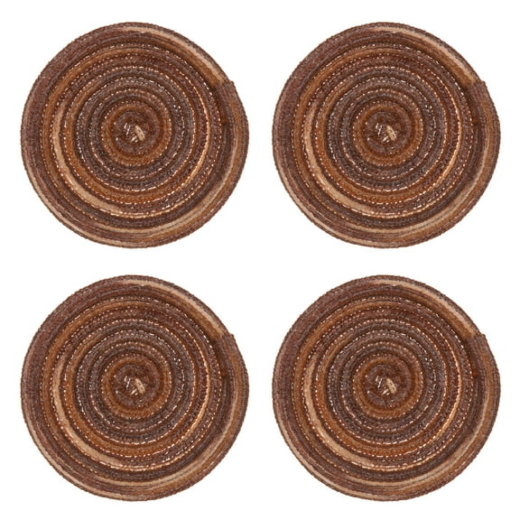 Raindrops Round Placemats Insulation Coasters for Home Decoration Table