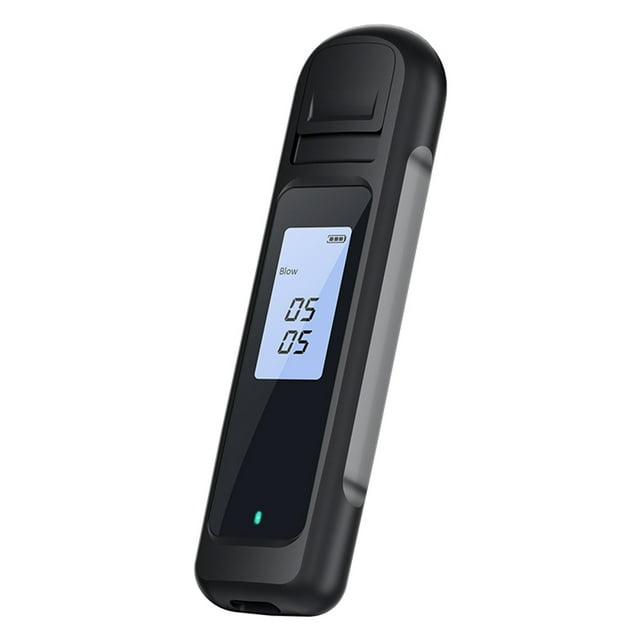 Detector de alcohol portátil Probador de soplado de aliento sin contacto de mano con pantalla LED Lu Abanopi probador de gases
