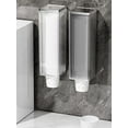 thumbnail image 1 of Dispensador de vasos montado en la pared para vasos de papel desechables - ventana transparente y adhesivo fuerte, tiene capacidad para 40 vasos para cocina, baño, oficina y gimnasio, 1 of 1