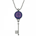 thumbnail image 1 of Flor planta hoja de loto, flor de loto Colgante Collar Vintage Llavero Plata Joyas Unbranded  M, 1 of 3