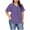 Purple, variant on Htigea Womens Plus Size V Neck T Shirts Summer Short Sleeve Tops T-Shirts Tunic Casual Loose Fit Soft Basic Tees Sale Purple,XL