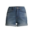 thumbnail image 4 of No Boundaries Curvy Mom Shorts, Women's and Women's Plus, 4 of 6