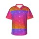 thumbnail image 1 of Balery Holiday Shiny Camisas hawaianas de manga corta para hombre, camisas playeras de corte holgado, camisas de vacaciones con botones,Medium, 1 of 7