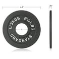 thumbnail image 3 of Philosophy Gym Set of 2 Standard Cast Iron Olympic 2-inch Weight Plates (2.5 LB each), 3 of 6