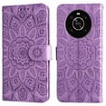 thumbnail image 5 of Funda tipo cartera GANGXUN para Honor Magic 4 Lite 4G/5G , diseño girasol, cuero PU, soporte, cierre magnético, tarjetero, 5 of 5
